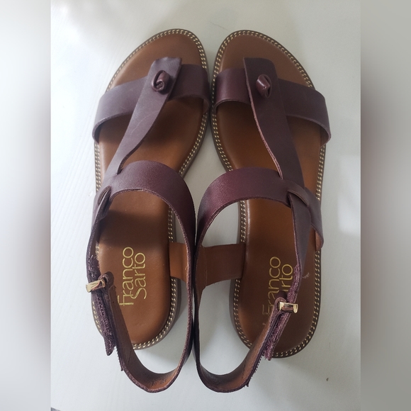 #8-Franco Sarto leather sandles sz 7 - Picture 2 of 8